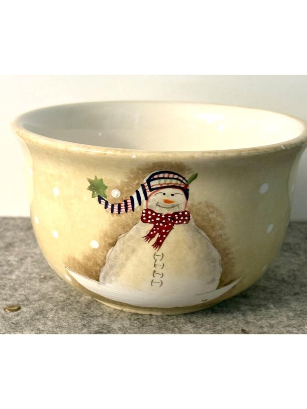1 Oneida Snowmates 6" x 3.75" Bowl  #3386